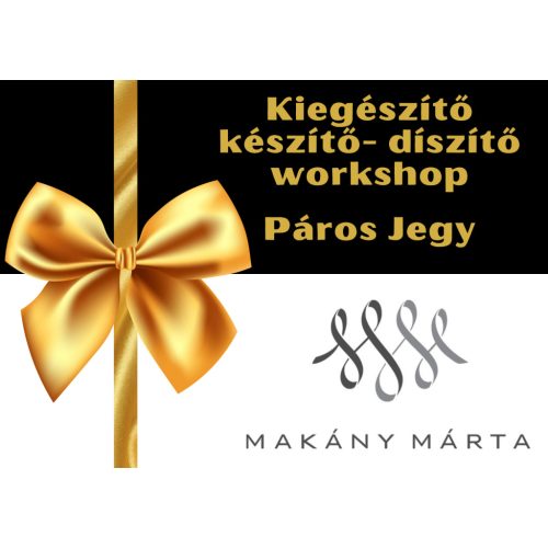 Kiegészítő workshop ajándék kártya Páros Jegy