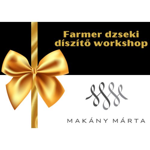 Dzseki díszítő workshop ajándék kártya