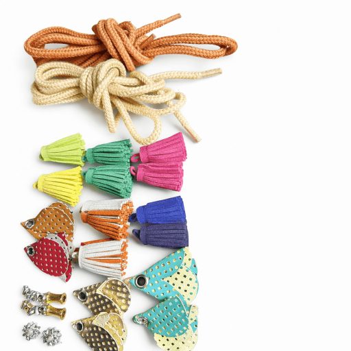 Ocelot mintás sneaker bojtos kiegészítő (cipő nélkül)